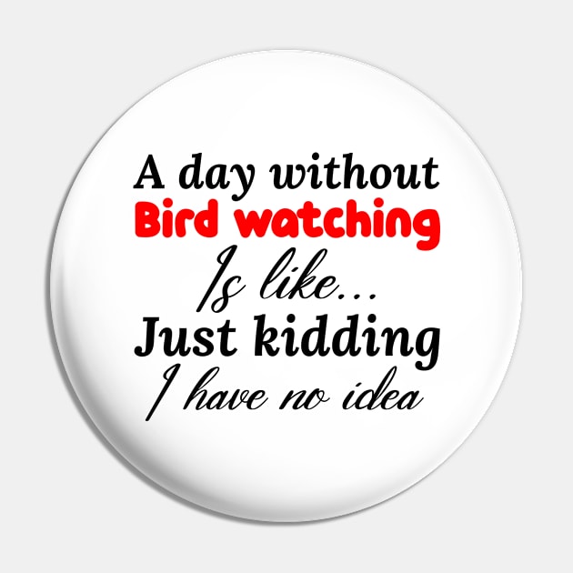 bird watching Pin by Design stars 5