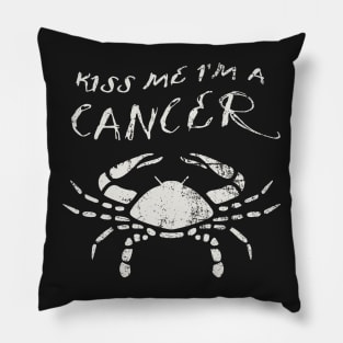 Kiss Me I'm A CANCER Western Zodiac Astrology Pillow