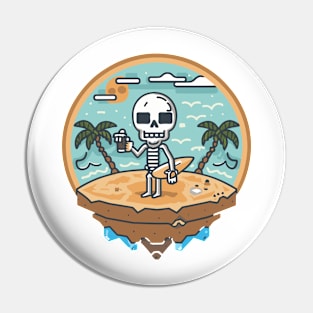 Surfer Scallywag Pin