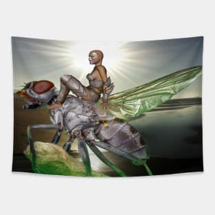 Silver Sunrise Tapestry