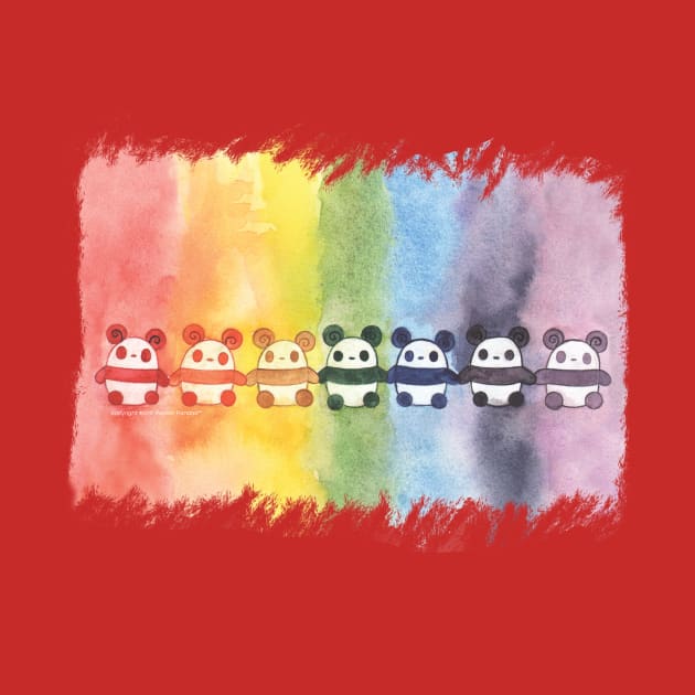 Rainbow Pandas by PocketPandas