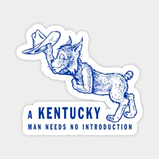 A Kentucky Man Needs No Introduction Vintage Mascot Alumni Wildcat Clean Version T-Shirt Magnet