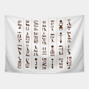 Egyptian Hieroglyphics language Tapestry