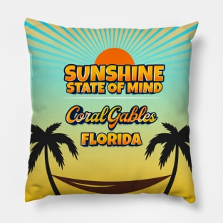 Coral Gables Florida - Sunshine State of Mind Pillow