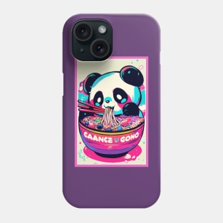 Anime Cute Panda eating Ramen | Cute Anime Panda Kawaii Design Phone Case