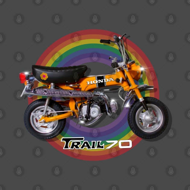 Vintage retro Motorcycle Trail 70 by MotorManiac