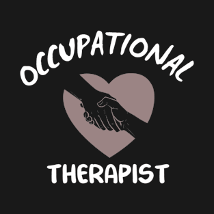 Title Occupational Therapist Heart Logo T-Shirt, Black Unisex Tee for Health Professionals, Gift for OT T-Shirt