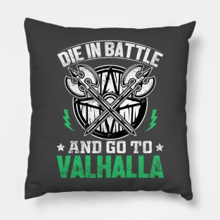 Go To Valhalla T-shirt Pillow