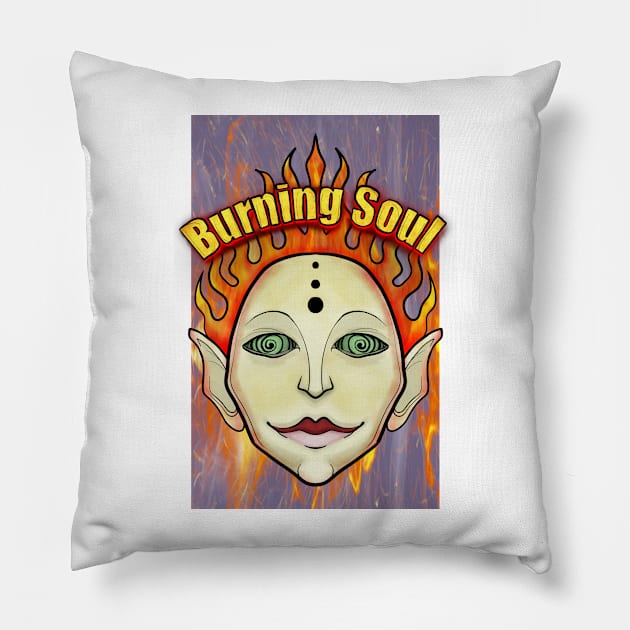 Burning Soul- Creature Pillow by mizaarte