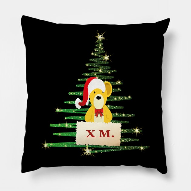 merry christmas tree Pillow by TOPTshirt