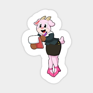 Goat as Secretary with High Heels Magnet