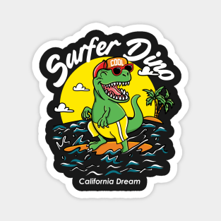 Surfer Dino Magnet