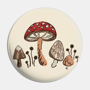 Mushrooms Pin