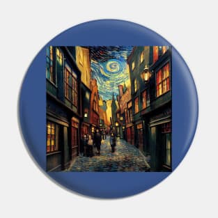 Starry Night in Diagon Alley Pin