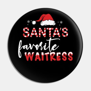 Santa's Favorite waitress Pin