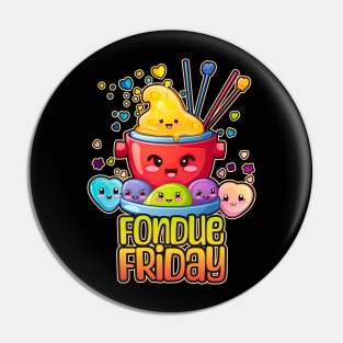 Fondue Friday Foodie Design Pin