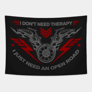 I Don't Need Therapy Biker Tapestry