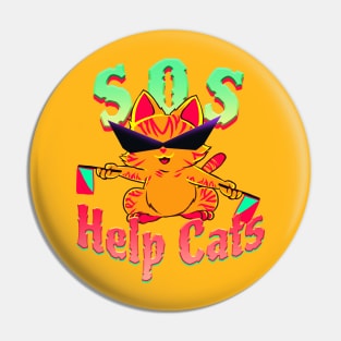 Help Cats Sos Pin