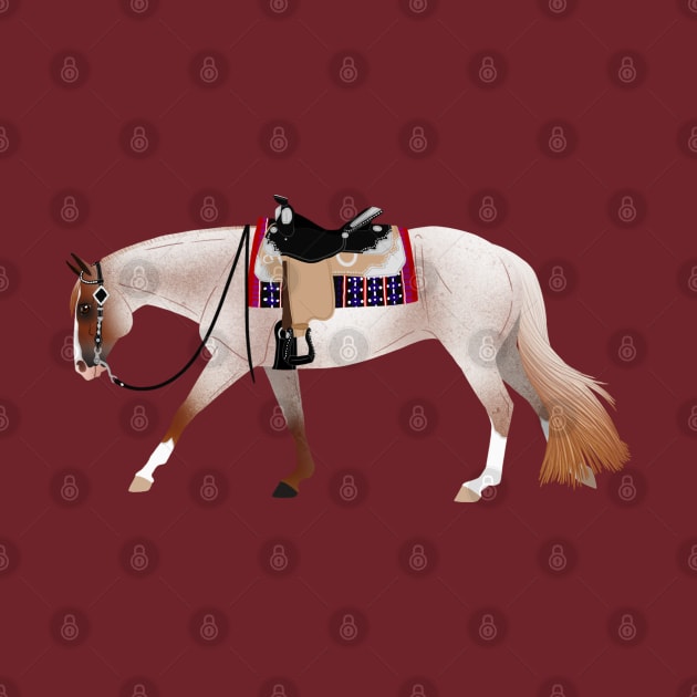 Red Roan Western Pleasure Horse - Equine Rampaige by Equine Rampaige