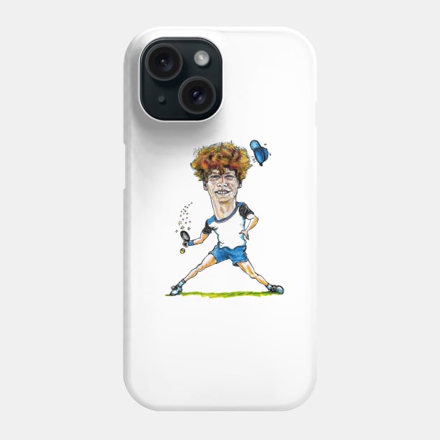 Jannik Sinner Phone Case by dizzycat-biz