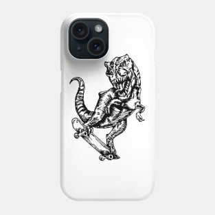 SEEMBO Dinosaur Skater Skateboarding Skateboard Skateboarder Phone Case