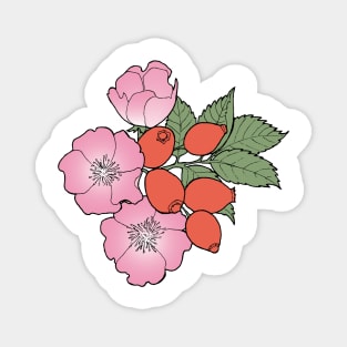 Dog Rose Magnet