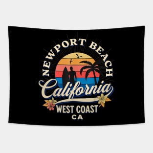 Newport Beach California Surf Summer Vacation Tapestry