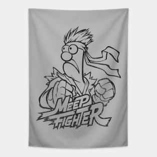 Beaker Meep muppets Retro Black Tapestry