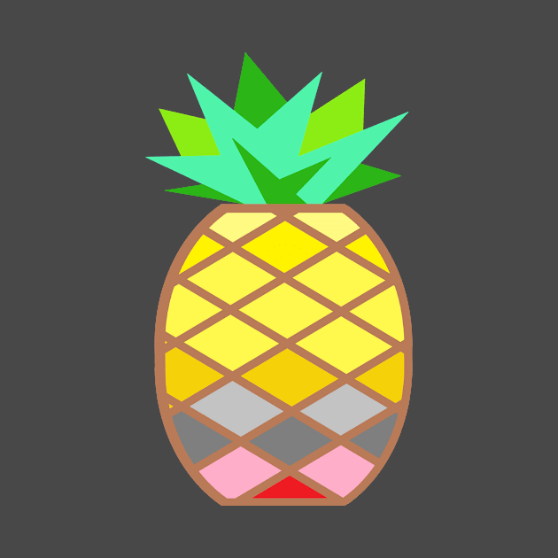 sunshine fruit pineapple brown by prettyguardianstudio