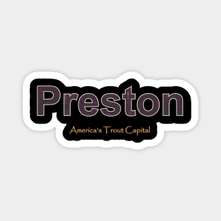 Preston Grunge Text Magnet