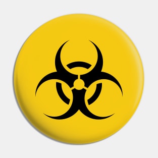 Biohazard Symbol Pin