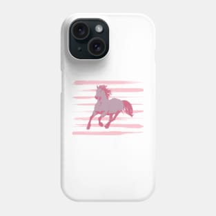 Pastel horse gift idea horse lover Phone Case