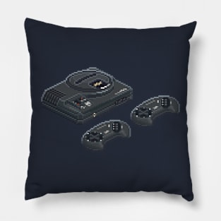 Sega Megadrive Pixel Art Retro Videogame Console Pillow