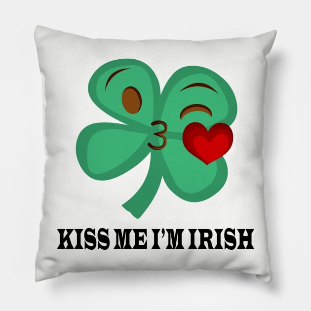 Kiss Me I'm Irish Pillow by JimmyG