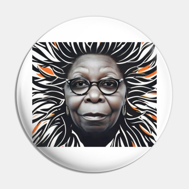 Whoopi potrait Pin by sheelashop