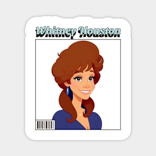 2D Whitney Houston Magnet