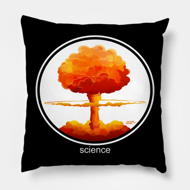 Science! (Dark) Pillow by Nathan Timmel