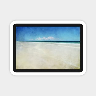 White Sandy Beach Mexico Magnet