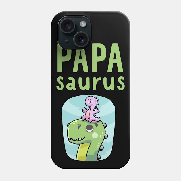 Papa Saurus Phone Case by My Tribe Apparel