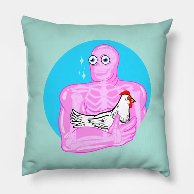 Chicken Cuddles Pillow by ChangoATX