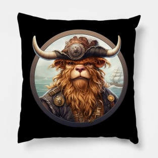 Cow Pirate Pillow