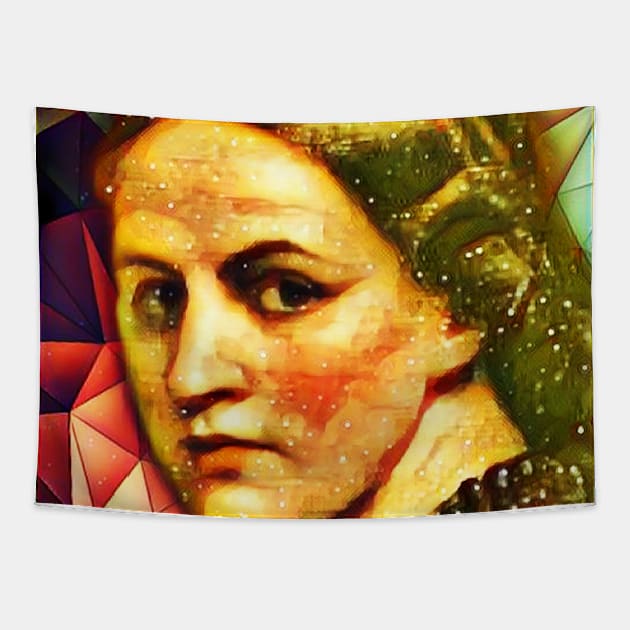 Anne Bronte Snow Portrait | Anne Bronte Artwork 9 Tapestry by JustLit