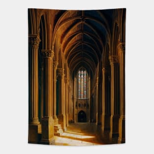 Chapel Interior - Medieval Catholic Church Tapestry