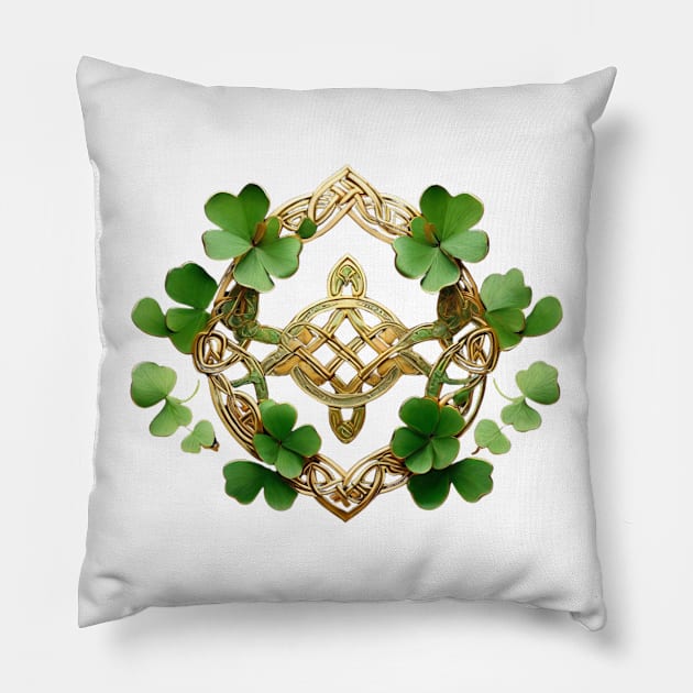 Stickers  Unlocking Irish Charm Pillow by benzshope