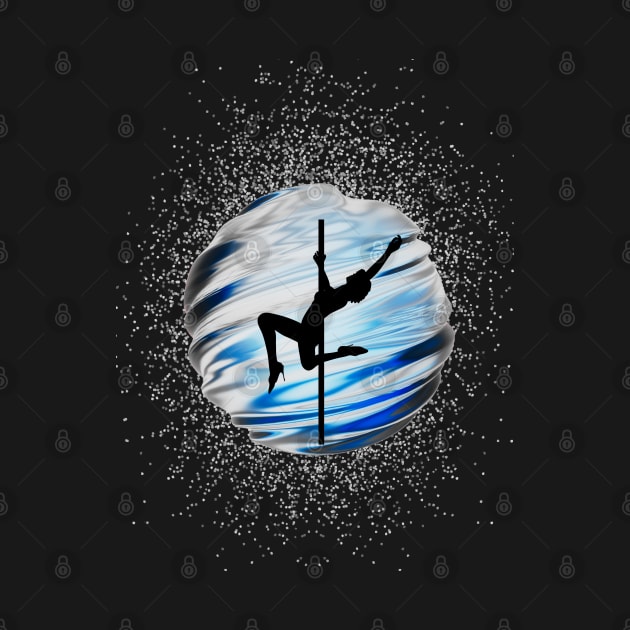 Pole Dancer In The Blue Sphere by LifeSimpliCity