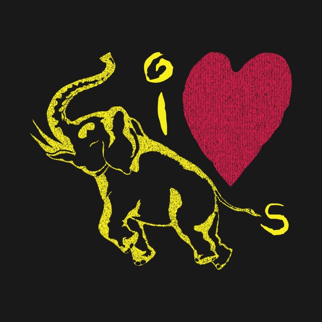 I Love Elephants by pelagio