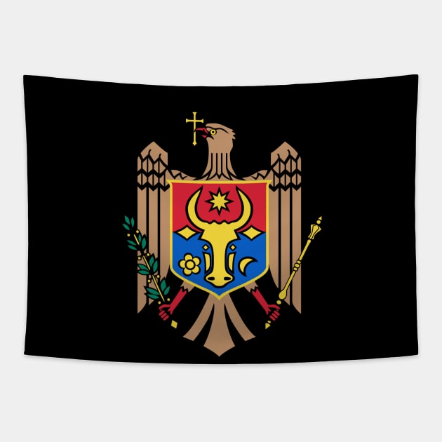 Coat of arms of Moldova Tapestry by Wickedcartoons