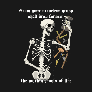 Masonic Working Tools Skeleton T-Shirt