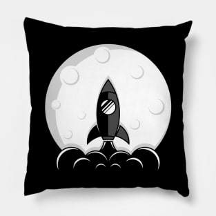 Moon Rocket Pillow