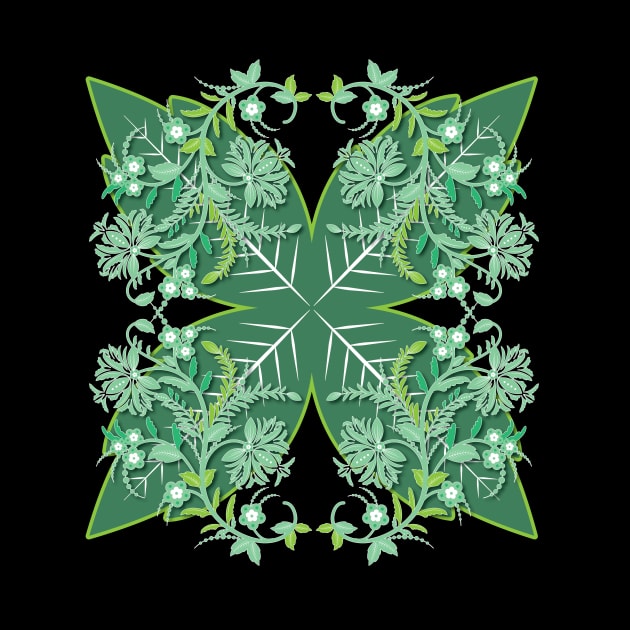 ornamental leaf pattern by bless2015